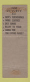 Matchbook Cover - Boston Store Berea OH Boston Store girlie