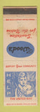 Matchbook Cover - Wood's Sanitation United Way Canada WEAR