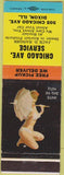 Matchbook Cover - Chicago Ave Service oil gas Sinclair Dixon IL pinup