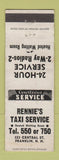 Matchbook Cover - Rennie's Taxi Service Franklin NH WEAR
