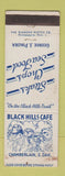 Matchbook Cover - Black Hills Cafe Chamberlain SD WEAR