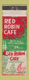Matchbook Cover - Red Robin Cafe Arcata CA WEAR