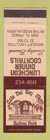 Matchbook Cover - Cafe Del Rey Moro San Diego CA