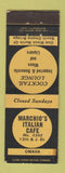 Matchbook Cover - Marchio's Italian Cafe Omaha NE WEAR