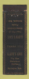 Matchbook Cover - Lloyd's Cafe Hartington NE WEAR