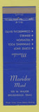 Matchbook Cover - Maridee Motel Breckenridge TX