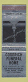 Matchbook Cover - Goodrich Funeral Home Lynn MA