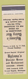 Matchbook Cover - Bylsma's Dairy Bar Restaurant Grand Rapids MI
