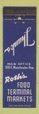 Matchbook Cover - Roth's Food Market Grocery Los Angeles CA WEAR