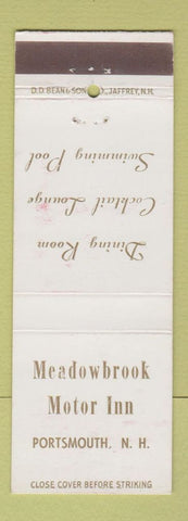 Matchbook Cover - Meadowbrook Motor Inn Portsmouth NH WEAR