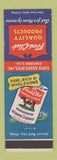 Matchbook Cover - Food Club Grocery Topco Chicago IL Evaporated Milk