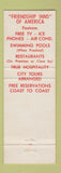 Matchbook Cover - Greystone Motel Three Rivers MI