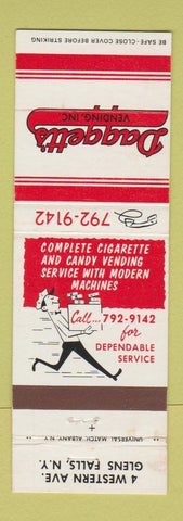 Matchbook Cover - Daggett's Vending Glens Falls NY