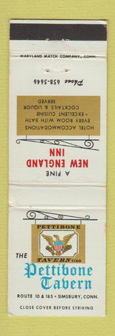 Matchbook Cover - Pettibone Tavern Simsbury CT