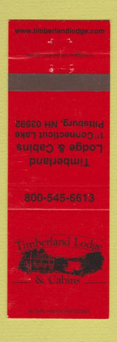 Matchbook Cover - Timberland Lodge Cabins Pittsburg NH