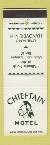 Matchbook Cover - Chieftain Motel Hanover NH DD Bean