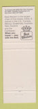 Matchbook Cover - Thunderbird Lodge Medford OR Best Western