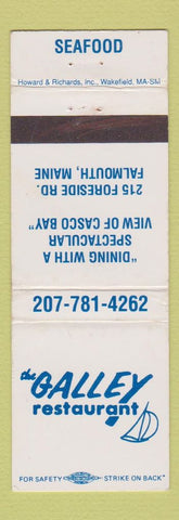 Matchbook Cover - Galley Restaurant Falmouth ME