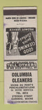 Matchbook Cover - Columbia Cleaners Caribou ME WEAR