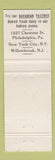 Matchbook Cover - Zum Zum Snack Bar Bavarian Sausages Philadelphia PA WEAR