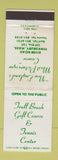 Matchbook Cover - Trull Brook Golf Course Tewksbury MA WEAR