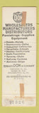 Matchbook Cover - Edward Don Chicago Miami Philadelphia distributors