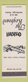 Matchbook Cover - The Keyboard Anchorage AK