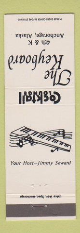 Matchbook Cover - The Keyboard Anchorage AK