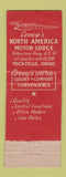 Matchbook Cover - Covey's Little Amera Granger WY Salt Lake City UT