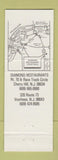 Matchbook Cover - Diamond Restaurant Cherry Hill NJ Voorhees
