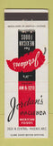 Matchbook Cover - Jordan's Hacienda Mexican Restaurant Phoenix AZ