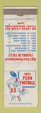 Matchbook Cover - 1955 Penn Football Schedule WORN