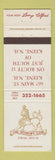 Matchbook Cover - Hungry Lion Steak House Keene NH