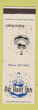Matchbook Cover - Air Host Inn Atlanta GA Airport
