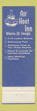 Matchbook Cover - Air Host Inn Atlanta GA Airport