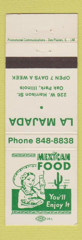 Matchbook Cover - La Majada Mexican Restaurant Oak Park IL