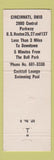 Matchbook Cover - Mohawk Motor Inns Syracuse Buffalo Rochester NY Baltimore