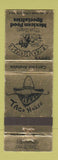 Matchbook Cover - Taco House Mexican Food Roanoke Fairfax City VA WEAR