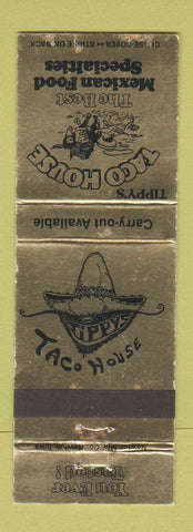 Matchbook Cover - Taco House Mexican Food Roanoke Fairfax City VA WEAR