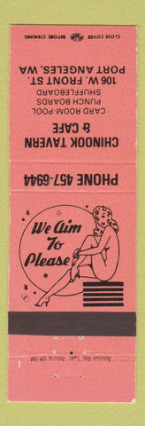 Matchbook Cover - Chinook Tavern Cafe Port Angeles WA
