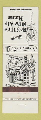 Matchbook Cover - McGillin's Olde Ale House Philadelphia PA