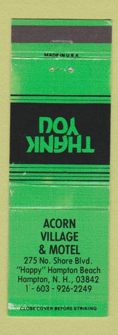 Matchbook Cover - Acorn Village and Motel Hampton NH