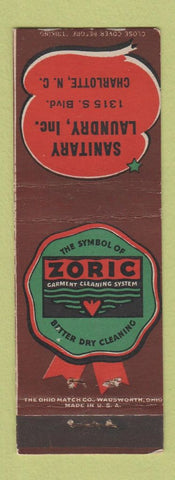 Matchbook Cover - Sanitary Laundry Charlotte NC