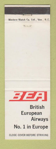 Matchbook Cover - British European Airways airline