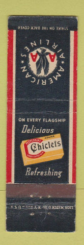 Matchbook Cover - American Airlines Chiclets Gum