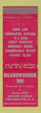 Matchbook Cover - Meadowbrook Inn Portsmouth NH