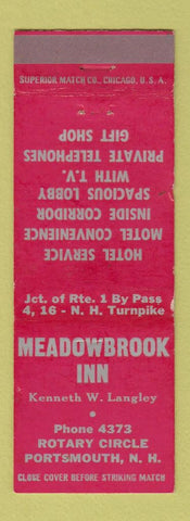 Matchbook Cover - Meadowbrook Inn Portsmouth NH