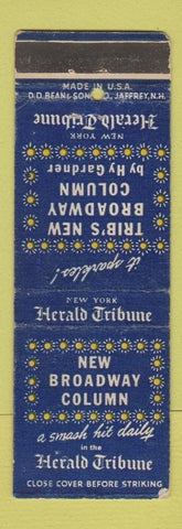Matchbook Cover - Herald Tribune Newspaper New York City