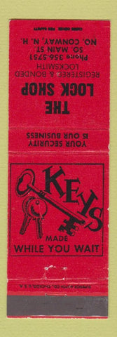Matchbook Cover - The Lock Shop North Conway NH