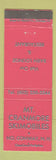 Matchbook Cover - Mount Cranmore Skimobiles NH restaurant